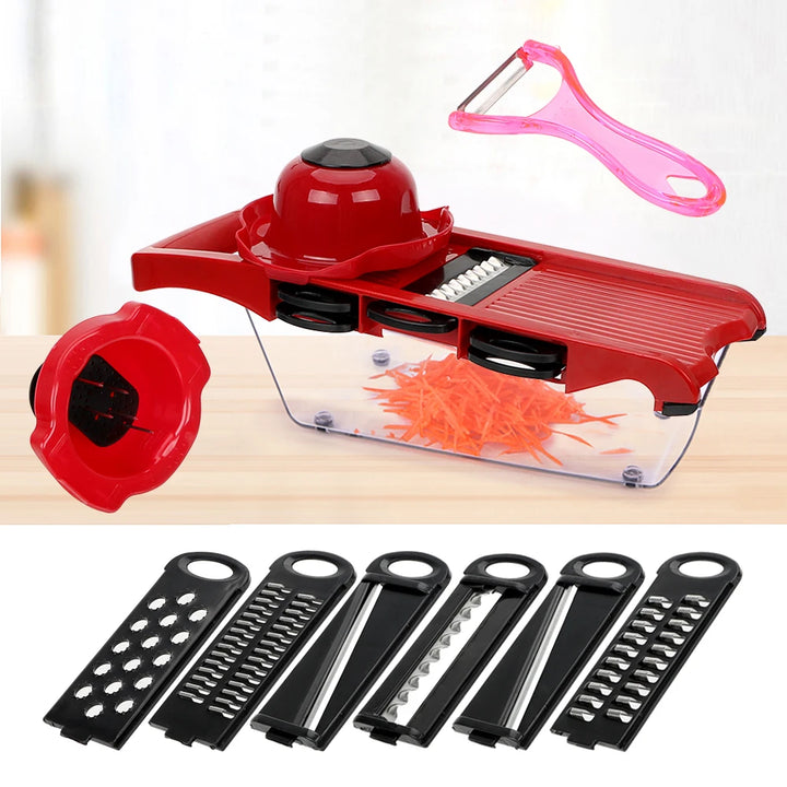 6-Blade Vegetable Slicer & Grater Set