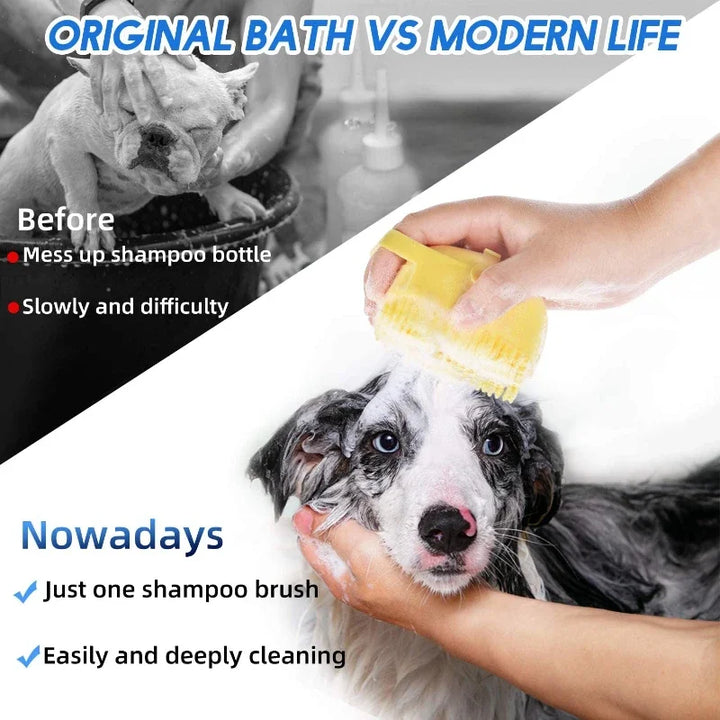 Pet Silicone Shampoo Brush & Massage Comb