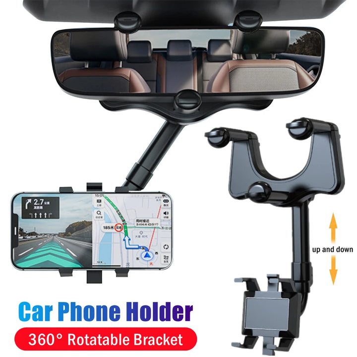 360° Car Rearview Phone Holder Stand