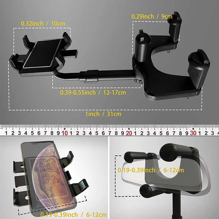 360° Car Rearview Phone Holder Stand