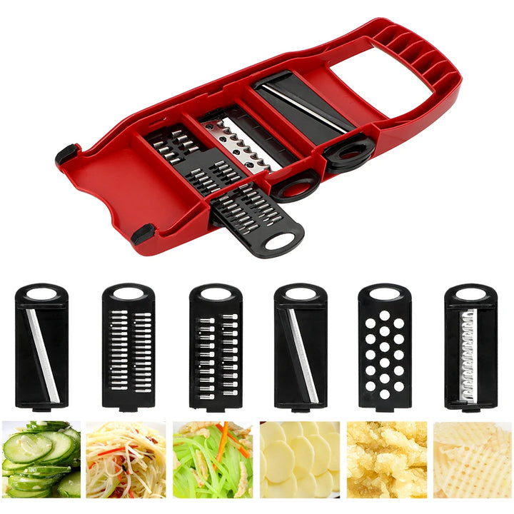 6-Blade Vegetable Slicer & Grater Set